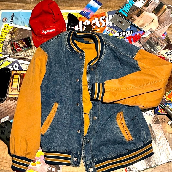 Jean jacket varsity men